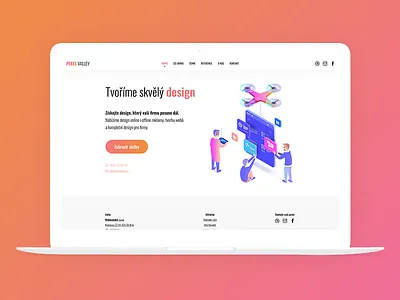 Pixel Valley – homepage agency design design services homepage pixel pixel valley pixelvalley site ui ui design uidesign ux valley web web design webdesign webkomplet website