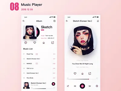 MUSIC PLAYER ui