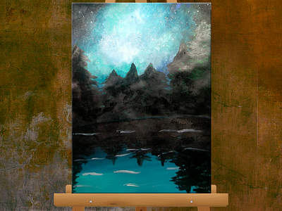 Cosmos Painting 2d acrylic painting art artwork creative design painting