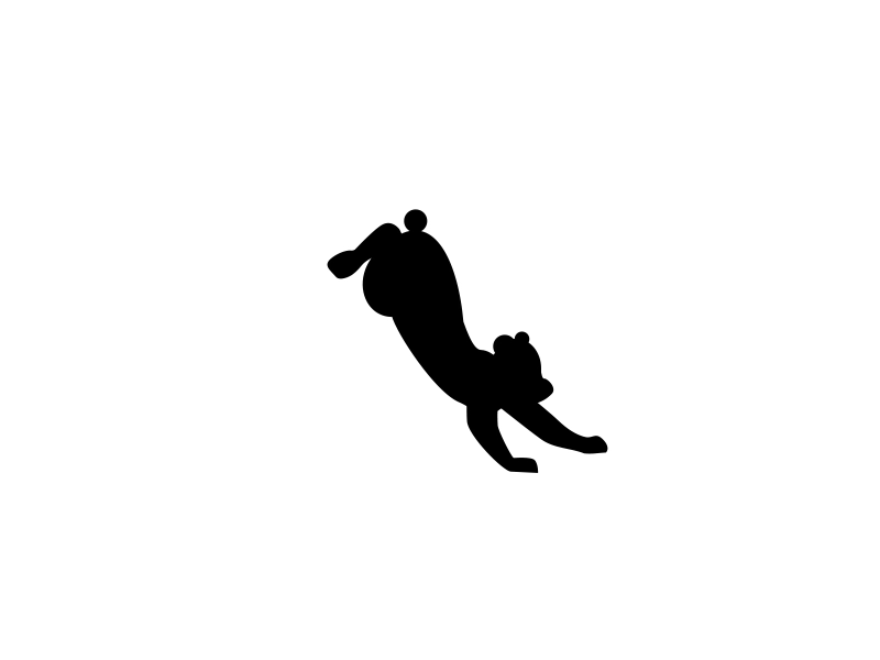 Run Cycle 2d 2d animation animal animation black cycle doodle gif motion run