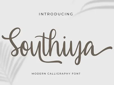Southiya - Modern Calligraphy Font branding business calligraphy font handdrawn handlettering handwritten handwritting logo modern otf script ttf typography