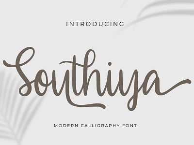 Southiya - Modern Calligraphy Font branding business calligraphy font handdrawn handlettering handwritten handwritting logo modern otf script ttf typography