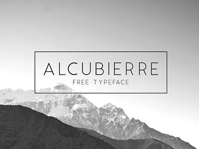 Alcubierre - Free Geometric Typeface design font font family free font free fonts free geometric font freebie freebies typeface typefaces typogaphy typography