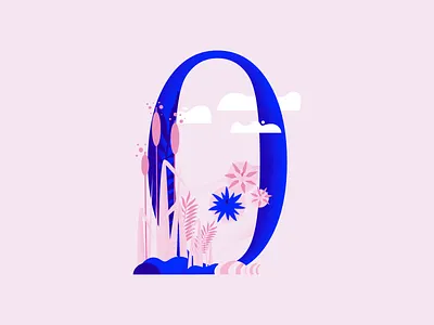 36daysoftype • 0 2d 2d art 36daysoftype 36daysoftype 0 36daysoftype00 affinitydesigner color colorful cute design flat illustration minimal pastels plants typography vector web