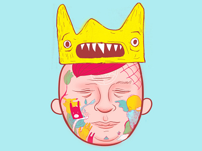 Whimsy King art artwork character character design color design illustration tattoos