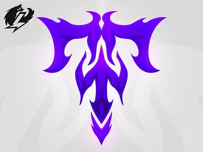 T Tribal art design logo tribal typography vector