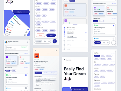 Must Jobs - Mobile Apps app design finder job mobile tranding ui ux