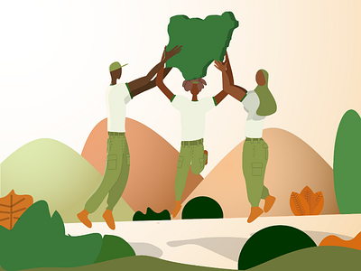 NYSC abstract illustration nigeria