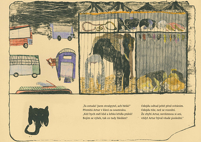 About an Elephant, Who Was Afraid of Heights book childrens book childrens illustration illustration