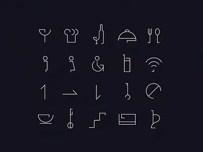 47 Avenue Icon Set art brand brand design branding design digital digital art digitalart graphic graphic design icon icon set iconography icons illustration logo logo design logomark modern typography