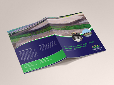 Walter Farm Brochure Design advertisement branding brochure brochure design brochure layout brochure mockup brochure template design logo