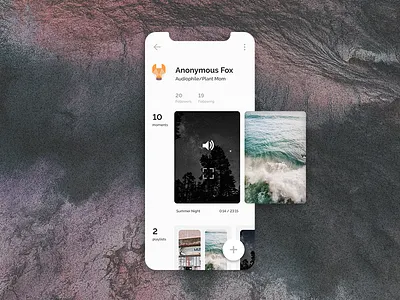 asmr ambient asmr audio daily ui 006 dailyui music profile ui