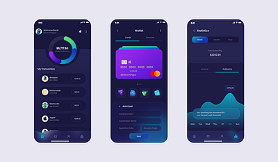 Financial Services App Credit Card app creditcard design financial ui ux