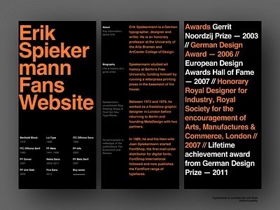 Erik Shiekermann's Mobile App app clean colorful design figma mobile text type typography ui