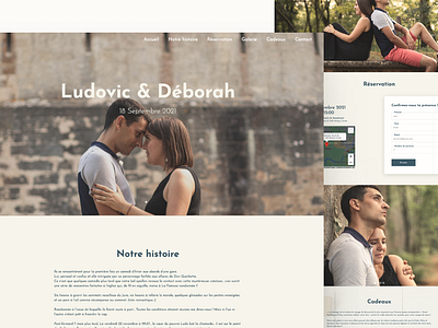 Wedding website landing page landing page mariage site internet ui wedding website