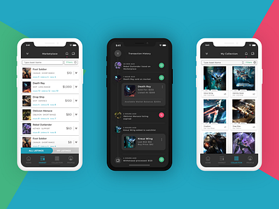 Apstract Mobile Marketplace app design ux
