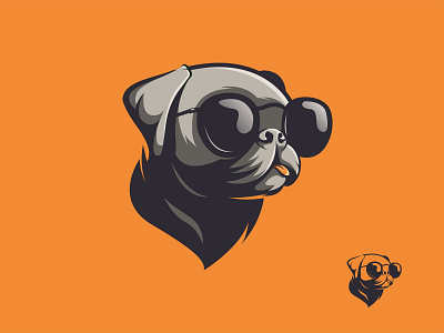 Cool Dog ai artwork brandidentity branding bulldog cool dog dog logo esports icon illustration logo mascot orange sunglass vector