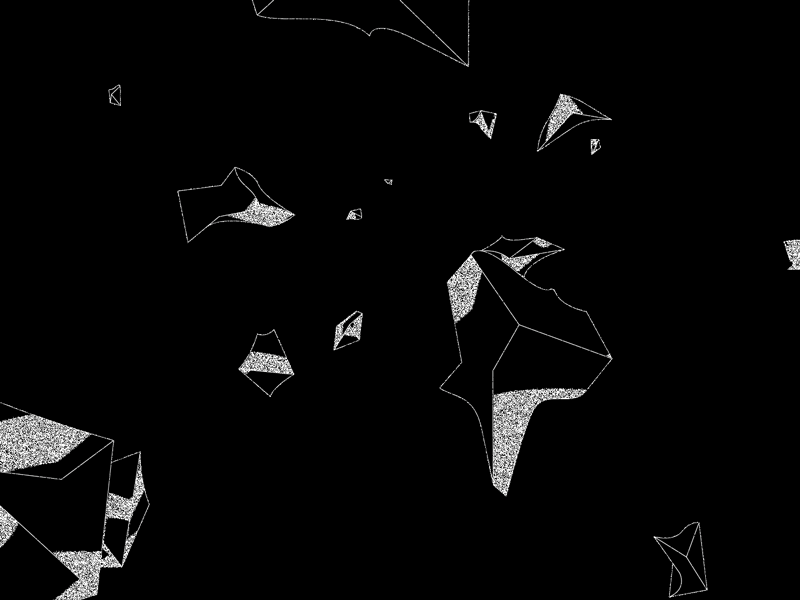 Glass shards in darkness 2d ae animation dark darkness design displacement map gif glass glass shards light