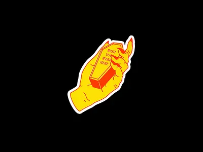 Wish You Were Here coffin death design graphic hand illustration line minimal red typography wish you were here