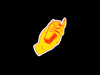 Wish You Were Here coffin death design graphic hand illustration line minimal red typography wish you were here