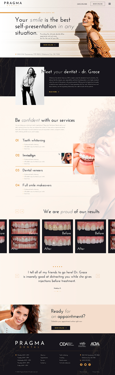 Killer Dental Landing Page dental landing page design landingpage ui web design