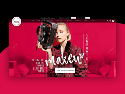 MAKE-UP MASTERCLASS membership - Web Design branding design graphic design identity illustrator typography web