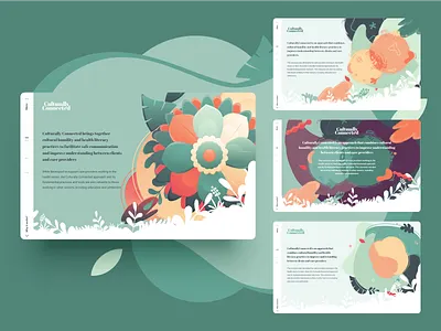 Culturally Connected Style Explorations abstract education educational health care healthcare illustration ui web design