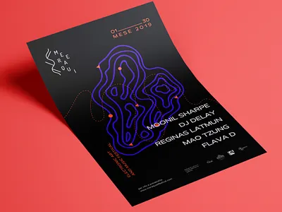 Meeraqui Poster brand identity design festival illustration logo poster typography