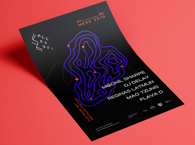Meeraqui Poster brand identity design festival illustration logo poster typography