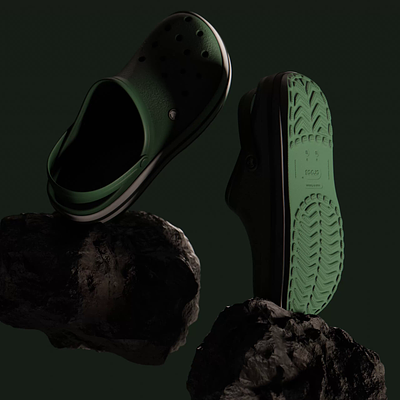 Crocs 3d ad blender cgi crocs render shoe shoes video