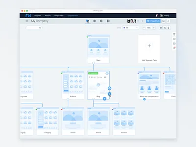 FlowMapp Sitemap Tool colaboration design product product design prototypes sitemap ui ux