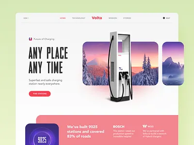 Volta Charging Station Website activity atmosphere battery station business car charging map charging service charging station development digital marketing ecology filling improvement location navigation platform technology vehicle web