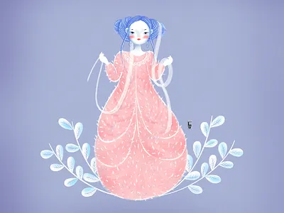 Momona 🌙 characters design children illustration fantasy illustration girl illustration illustration