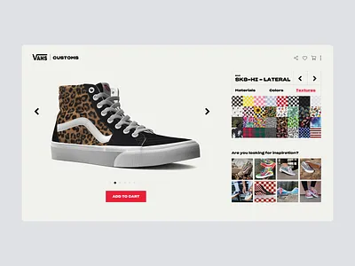 Daily UI #33 | Customize Product concept custom customize product customized customizer daily ui daily ui 033 daily ui challenge dailyui dailyuichallenge ecommerce ecommerce app fashion interface online store redesign shoes ui ux vans