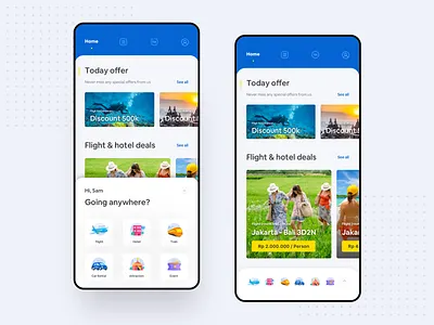 Tiketcom Home Exploration app design attractions car rental clean ui dark app dribbble event flight homepage hotel illustration interface ios ios design mobile mobileapp product design tiket.com train ui ux