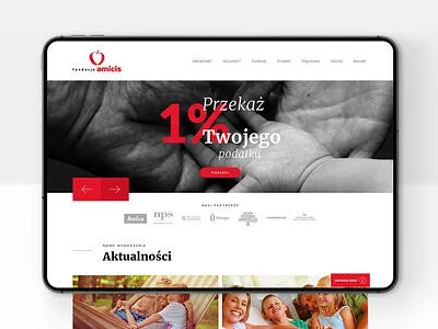 Amicis Foundation foundation ui uxui website xd design
