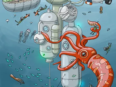 City life. Underwater city animation anime artwork beach cartoon character character design city concept cool cute design drawing game game art game design gamedev illustration kids summer