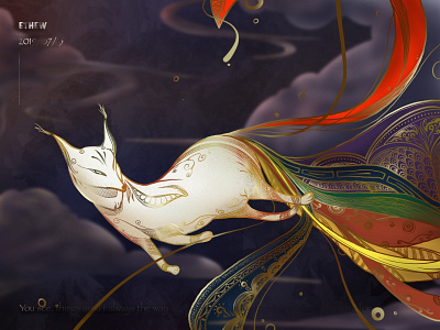 see it through art colors design fox illustration