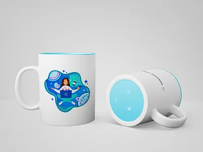 Personal Cup cosmos cup designcup designers game gamestudio girl graphicdesign graphicdesigners illustraion personal branding personalcup present star stickers