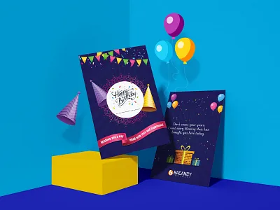 Happy Birthday Card bacancy technology birthday birthday card branding design dribbble event free free psd graphic happy happy birthday homepage illustration inspiration landingpage technology ui ui ux design ux