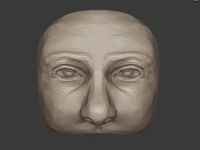 Sculpt Face - Week 003 3d 3d modeling 3dsculpture b3d blender blenderart digitalsculpting render wacom wacom cintiq