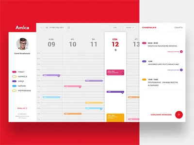 Meeting Calendar calendar ui ux uxui website xd design