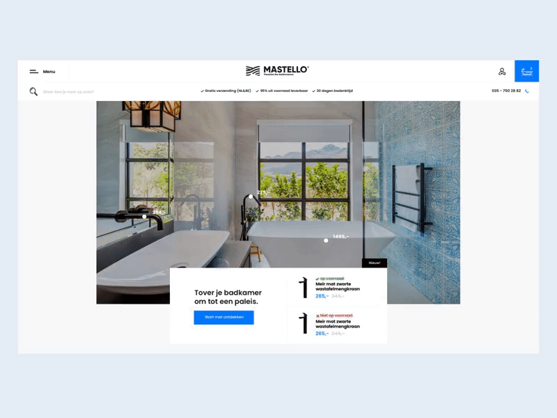 Mastello Hero animated clean concepting design hero layout motion product design ui user experience user interface ux web