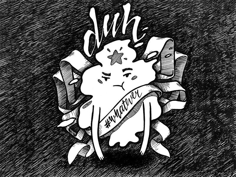 Lumpy Space Princess Fanart adventure time black and white drawing fanart gif gif animation hand drawing hatching illustration pen
