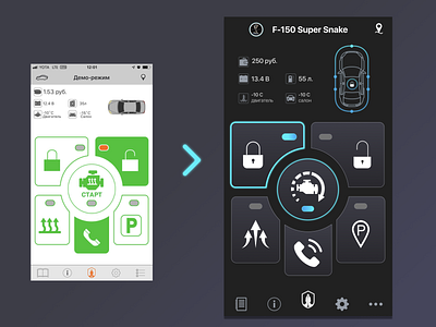 Black Theme app design ui