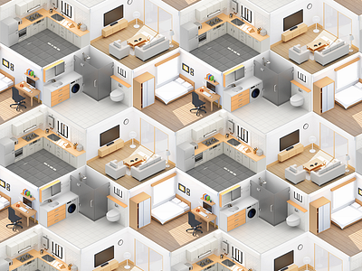 Rooms 3d c4d