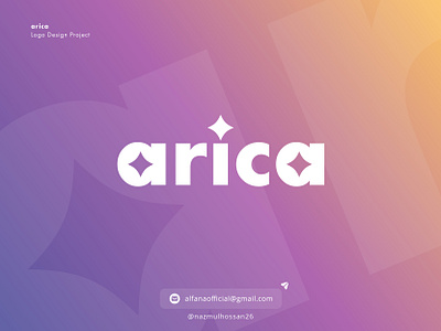 Arica - Marketing Agency Logo Design agency agency logo arica brand guidelines brand identity branding business logo creative logo digital logo logo design logo identity logotype marketing marketing logo modern logo print star typography wordmark