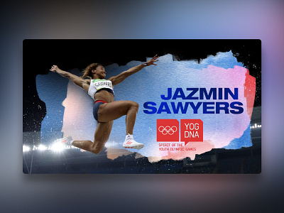 YOG DNA Jazmin Sawyers design digitaldesign landing landingpage sport ui visualdesign