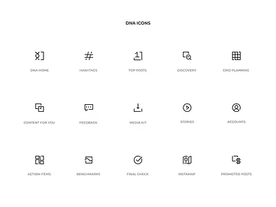 DNA Icons dna icon icon set iconography icons icons pack modern simple vector