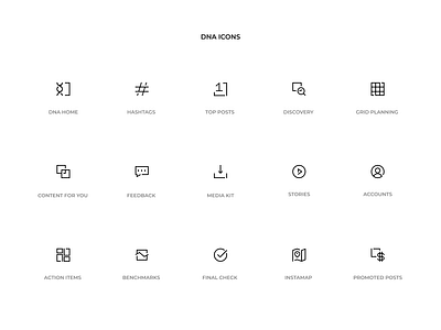 DNA Icons dna icon icon set iconography icons icons pack modern simple vector